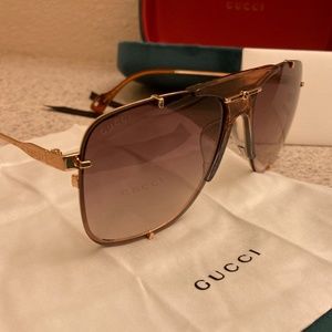 Gucci Brown Aviators